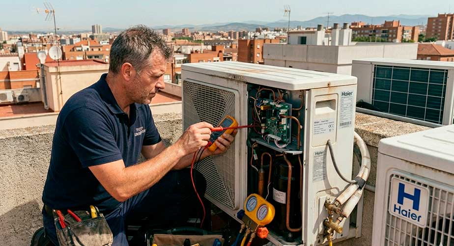 Técnico de aire acondicionado Haier
